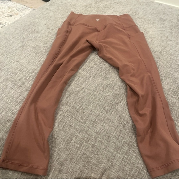 Athleta workout yoga pants leggings - rust/brown - small - Picture 6 of 7